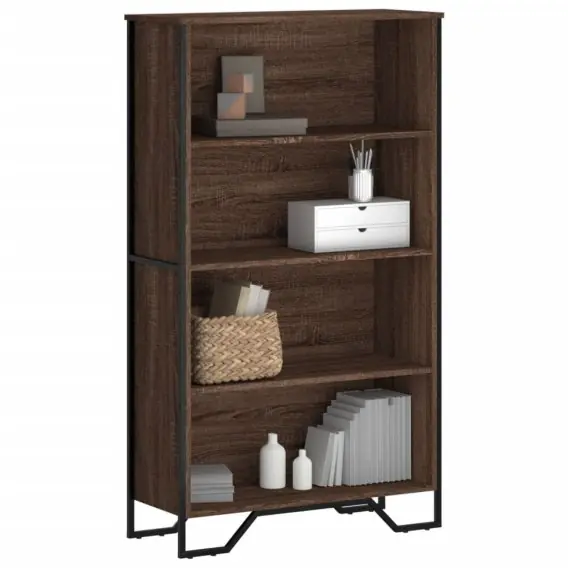 Oferta limitowana Regał, brązowy dąb, 80x31x137,5 cm, materiał drewnopochodny Lumarko! - Hurtownia wielobranżowa Lumarko